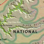 Canyon De Chelly National Monument - NPS Map - Hike Arizona - Bike Arizona Preview 2
