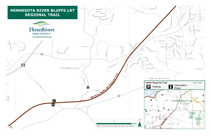 Minnesota River Bluffs Regional Trail Map by Three Rivers Park District ...