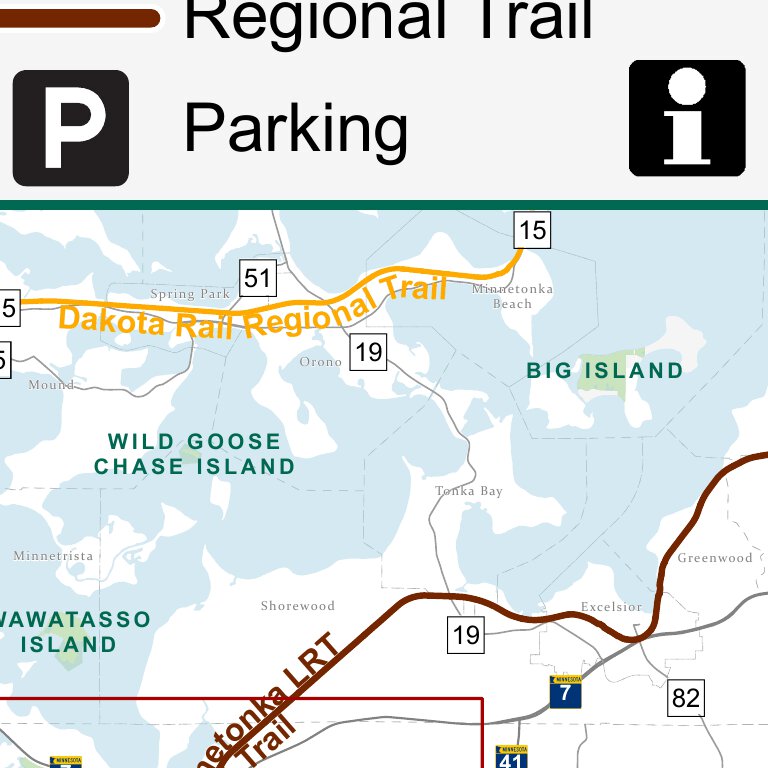 Lake Minnetonka Regional Trail Map by Three Rivers Park District ...