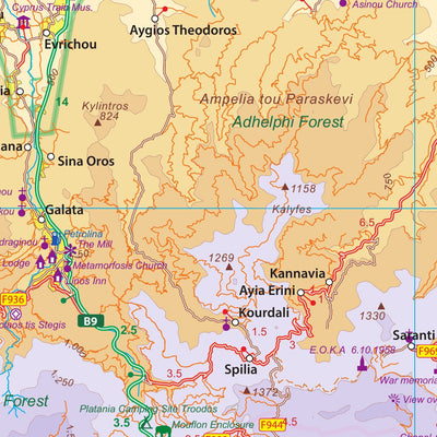 Cyprus West 1:140,000 (ITMB) Preview 2