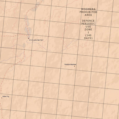 Getlost Map 6137 PARAKYLIA Topographic Map V14d 1:75,000 Preview 2