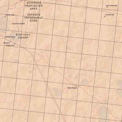 Getlost Map 5838 INGOMAR Topographic Map V14d 1:75,000 Preview 3