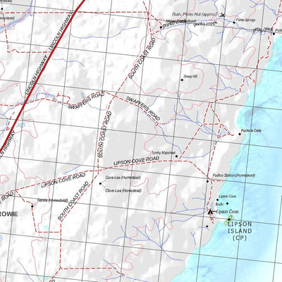 Getlost Map 6129 TUMBY Topographic Map V14d 1:75,000 Preview 2