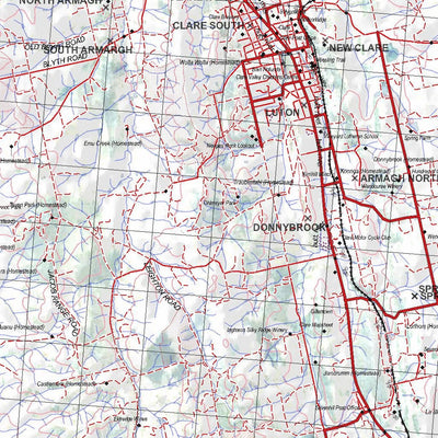 Getlost Map 6630 CLARE Topographic Map V14d 1:75,000 Preview 3