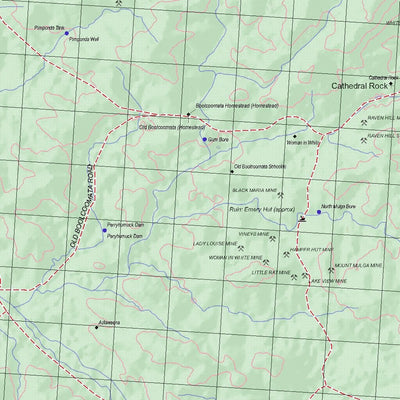 Getlost Map 6933 OLARY Topographic Map V14d 1:75,000 Preview 3
