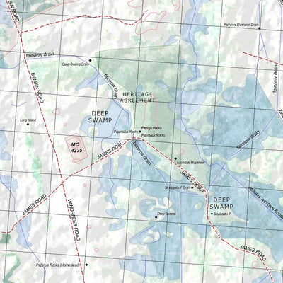 Getlost Map 6924 LUCINDALE Topographic Map V14d 1:75,000 Preview 2