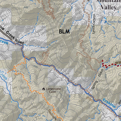 Kern River Sierra Outdoor Recreation Topo Map, South Side Preview 3