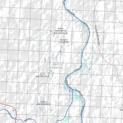 Getlost Map 6860 AUGUSTUS DOWNS Topographic Map V14d 1:75,000 QLD Preview 2