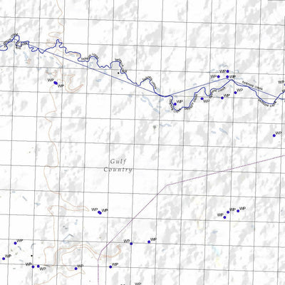 Getlost Map 7261 CORALIE Topographic Map V14d 1:75,000 QLD Preview 2