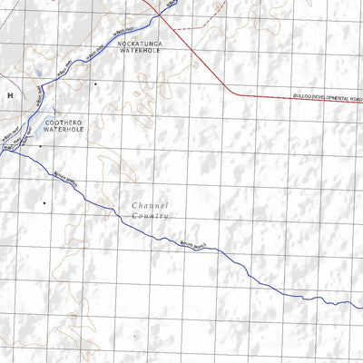 Getlost Map 7442 NOCCUNDRA Topographic Map V14d 1:75,000 QLD Preview 2