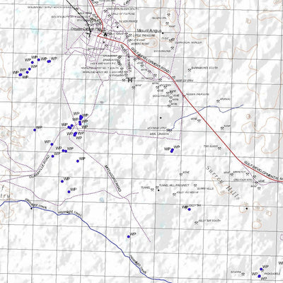 Getlost Map 7361 CROYDON Topographic Map V14d 1:75,000 QLD Preview 2