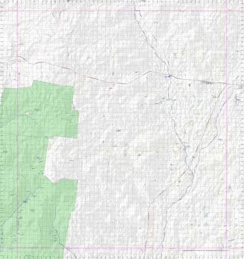 Getlost Map 7841 YOWAH Topographic Map V14d 1:75,000 QLD Preview 1