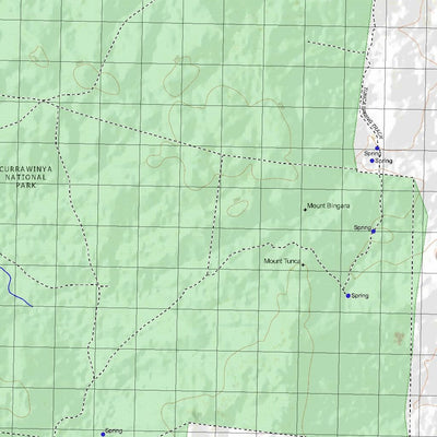 Getlost Map 7841 YOWAH Topographic Map V14d 1:75,000 QLD Preview 3