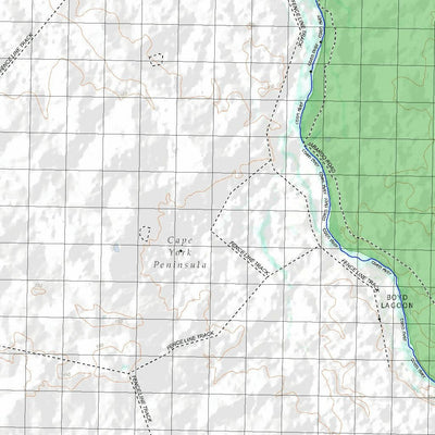 Getlost Map 7470 ROKEBY Topographic Map V14d 1:75,000 QLD Preview 2