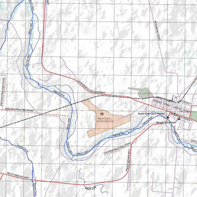 Getlost Map 7949 BLACKALL Topographic Map V14d 1:75,000 QLD Preview 3