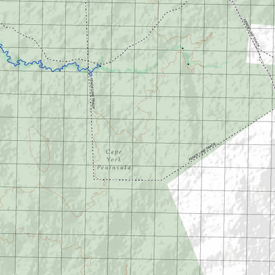 Getlost Map 7471 WENLOCK Topographic Map V14d 1:75,000 QLD Preview 2