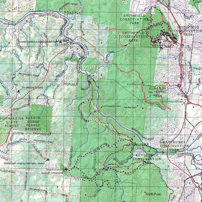 Getlost Map 8064 CAIRNS Topographic Map V14d 1:75,000 QLD Preview 3