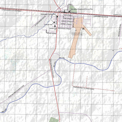 Getlost Map 7950 BARCALDINE Topographic Map V14d 1:75,000 QLD Preview 3