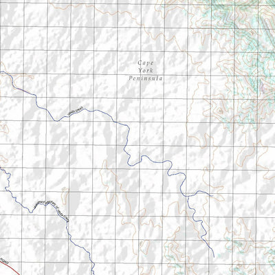 Getlost Map 7866 BUTCHERS HILL Topographic Map V14d 1:75,000 QLD Preview 2