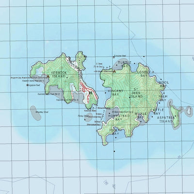 Getlost Map 8756 CUMBERLAND ISLANDS Topographic Map V14d 1:75,000 QLD Preview 3