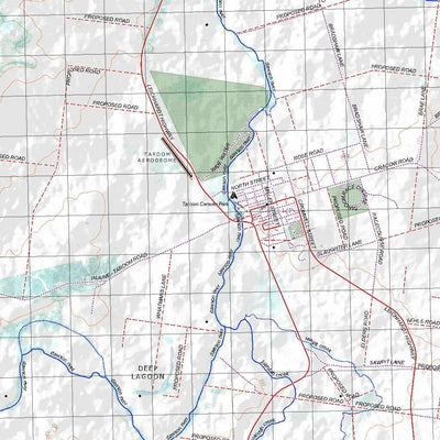 Getlost Map 8846 TAROOM Topographic Map V14d 1:75,000 QLD Preview 3