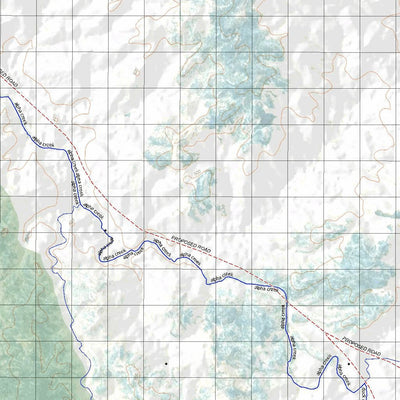 Getlost Map 8249 TROOPERS BLUFF Topographic Map V14d 1:75,000 QLD Preview 2