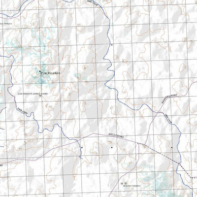 Getlost Map 9140 TEXAS Topographic Map V14d 1:75,000 QLD Preview 2