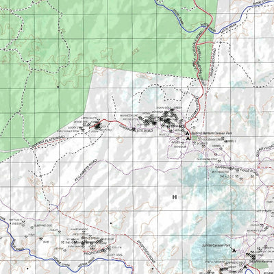 Getlost Map 8451 RUBYVALE Topographic Map V14d 1:75,000 QLD Preview 3