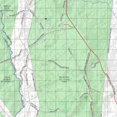 Getlost Map 8254 BULLIWALLAH Topographic Map V14d 1:75,000 QLD Preview 3
