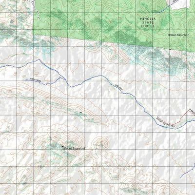 Getlost Map 8258 MINGELA Topographic Map V14d 1:75,000 QLD Preview 2