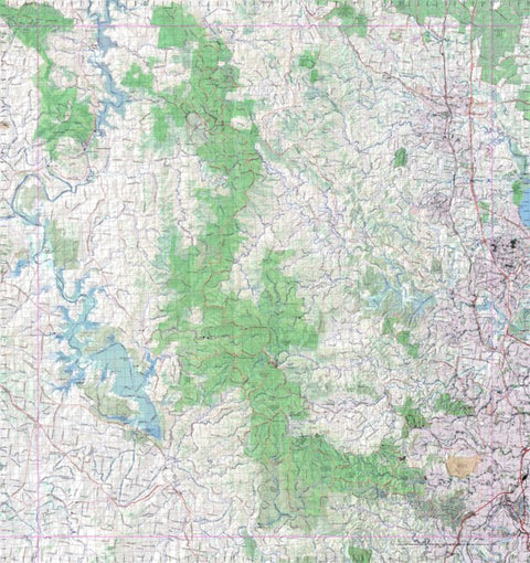 Getlost Map 9443 CABOOLTURE Topographic Map V14d 1:75,000 QLD Preview 1