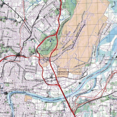 Getlost Map 9543 BRISBANE Topographic Map V14d 1:75,000 QLD Preview 3