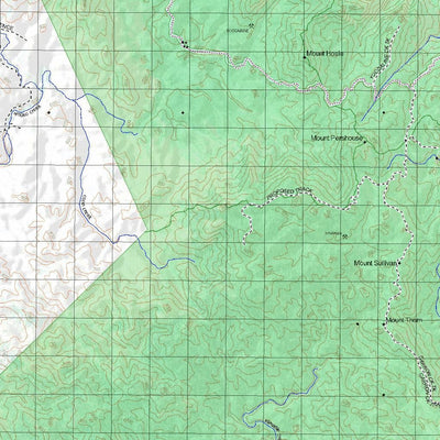 Getlost Map 8061 KIRRAMA Topographic Map V14d 1:75,000 QLD Preview 2