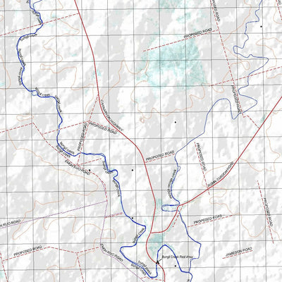 Getlost Map 8645 ORALLO Topographic Map V14d 1:75,000 QLD Preview 3