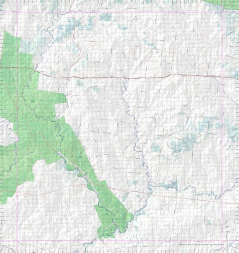 Getlost Map 8844 DULACCA Topographic Map V14d 1:75,000 QLD Preview 1