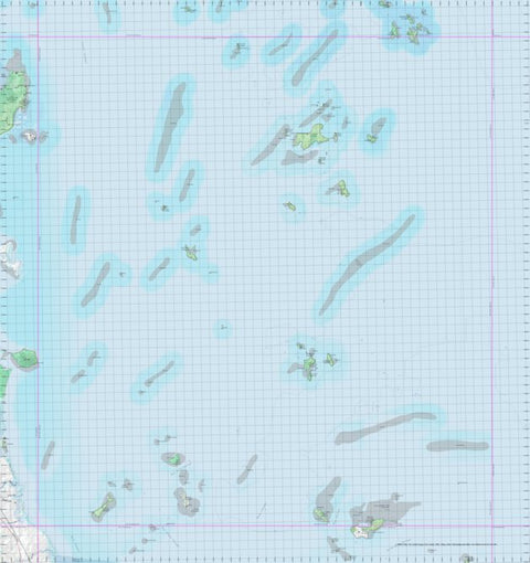 Getlost Map 8854 CURLEW ISLAND Topographic Map V14d 1:75,000 QLD Preview 1