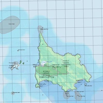 Getlost Map 8954 PERCY ISLES Topographic Map V14d 1:75,000 QLD Preview 3