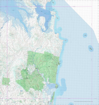 Getlost Map 9052 BAYFIELD Topographic Map V14d 1:75,000 QLD Preview 1