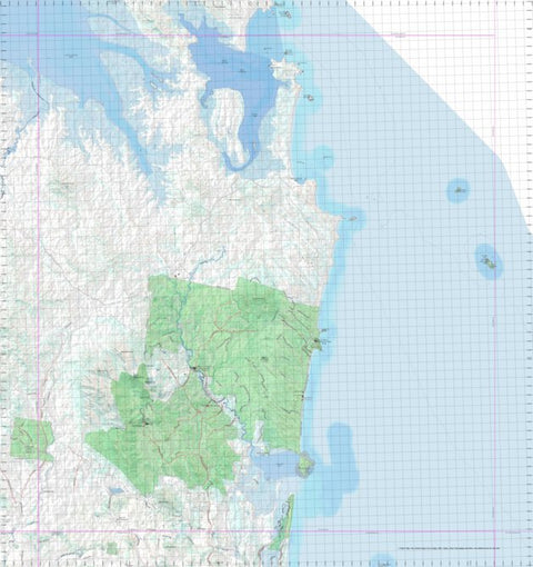 Getlost Map 9052 BAYFIELD Topographic Map V14d 1:75,000 QLD Preview 1