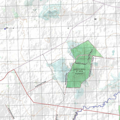 Getlost Map 9144 JANDOWAE Topographic Map V14d 1:75,000 QLD Preview 2