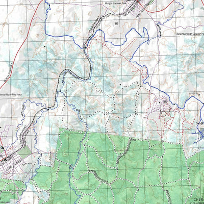 Getlost Map 9245 MURGON Topographic Map V14d 1:75,000 QLD Preview 3
