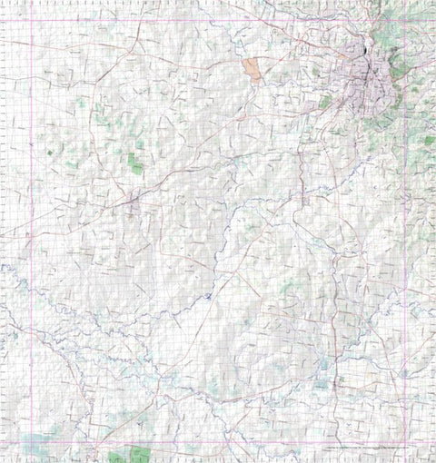 Getlost Map 9242 TOOWOOMBA Topographic Map V14d 1:75,000 QLD Preview 1