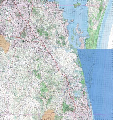 Getlost Map 9542 BEENLEIGH Topographic Map V14d 1:75,000 QLD Preview 1