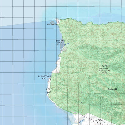 Getlost Map 8458 CAPE UPSTART Topographic Map V14d 1:75,000 QLD Preview 2