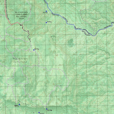 Getlost Map 8750 DINGO Topographic Map V14d 1:75,000 QLD Preview 3