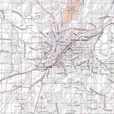 Getlost Map 8157 CHARTERS TOWERS Topographic Map V14d 1:75,000 QLD Preview 3