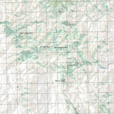 Getlost Map 8752 MOUNT BLUFFKIN Topographic Map V14d 1:75,000 QLD Preview 3