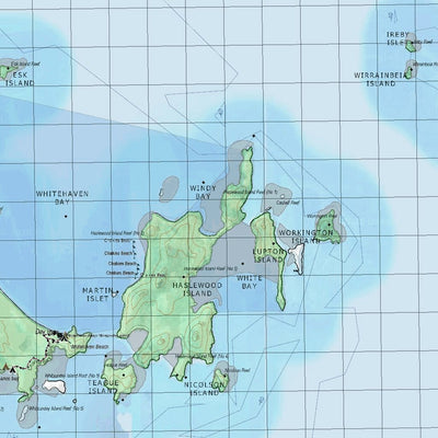 Getlost Map 8757 LINDEMAN ISLAND Topographic Map V14d 1:75,000 QLD Preview 3