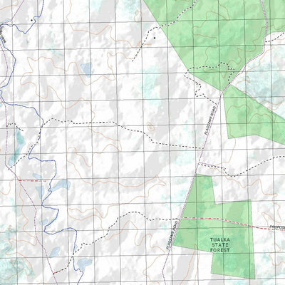 Getlost Map 8847 GHINGHINDA Topographic Map V14d 1:75,000 QLD Preview 2