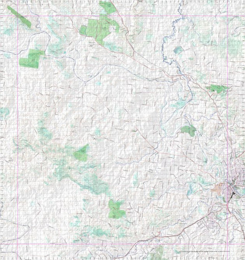 Getlost Map 8951 RIDGELANDS Topographic Map V14d 1:75,000 QLD Preview 1